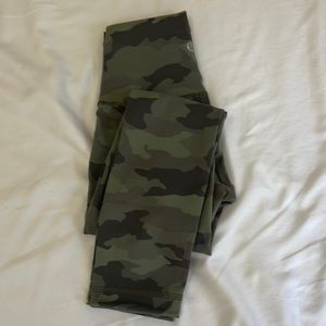 Lululemon green camo align leggings